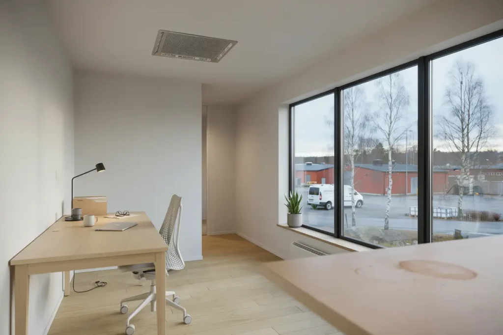 ventilationsinstallation och luftfl desinjustering i kontorslokal i s vedalen