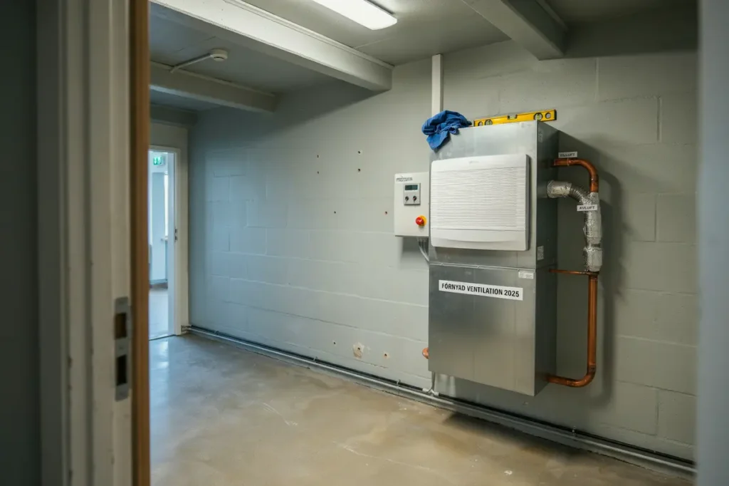 byte av ventilationsaggregat i v rdcentral i sollefte